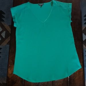 Emerald green Express Gramercy blouse